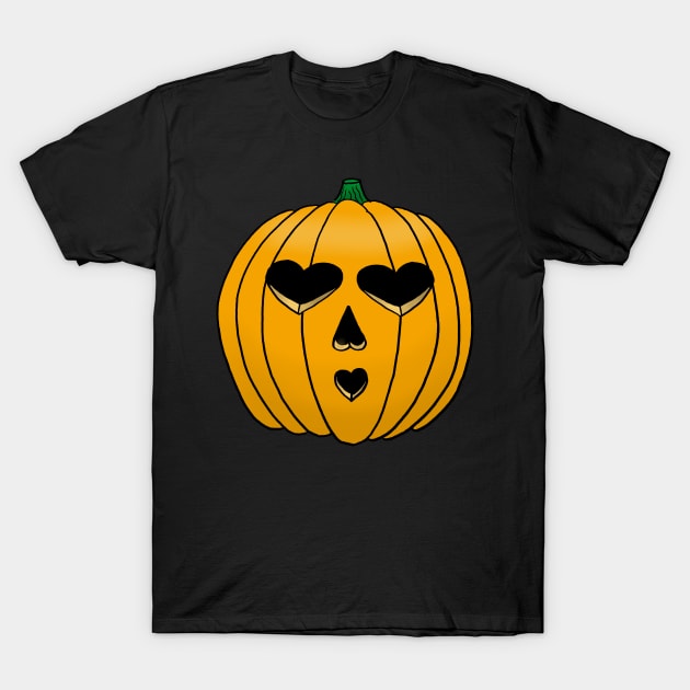 Hearts the Jack-O-Lantern T-Shirt by dogbone42